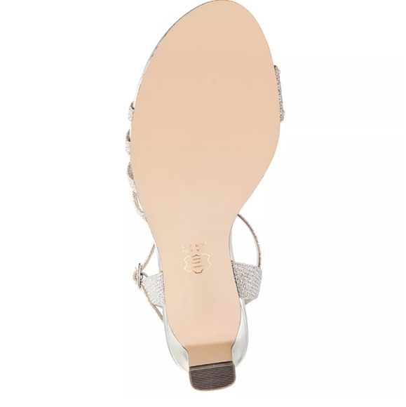 Nina Naleena Rhinestone Open Toe Wedding Sandals  8 - Picture 5 of 7